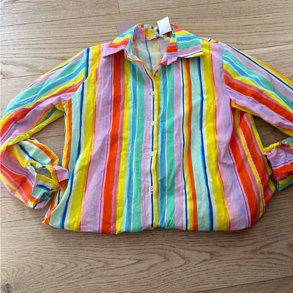 Vibrant Multicolor Striped Shirt